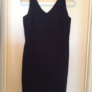Knee length black dress